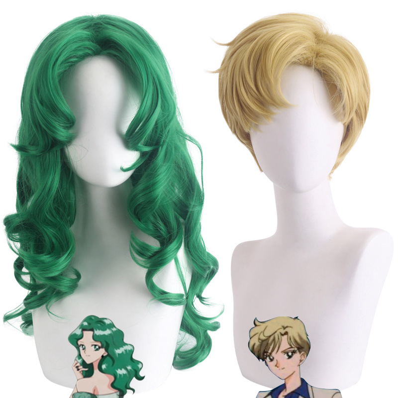 Cosplay Duo Anime - 여성용 합성 섬유 소재의 긴 웨이브