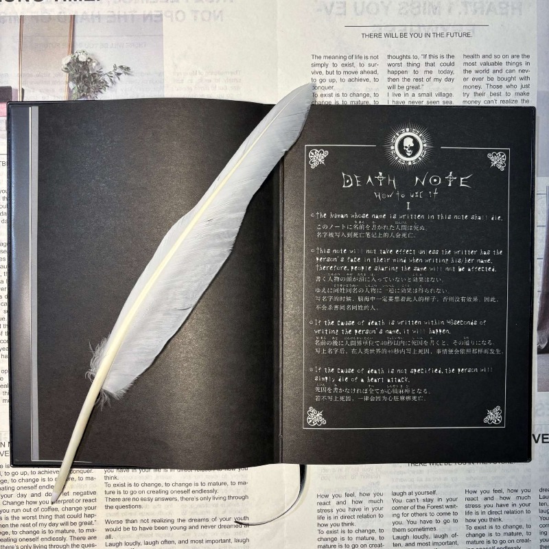 Death Note Replica - 새로운 수집용 데스노트 노트북 스쿨 대형