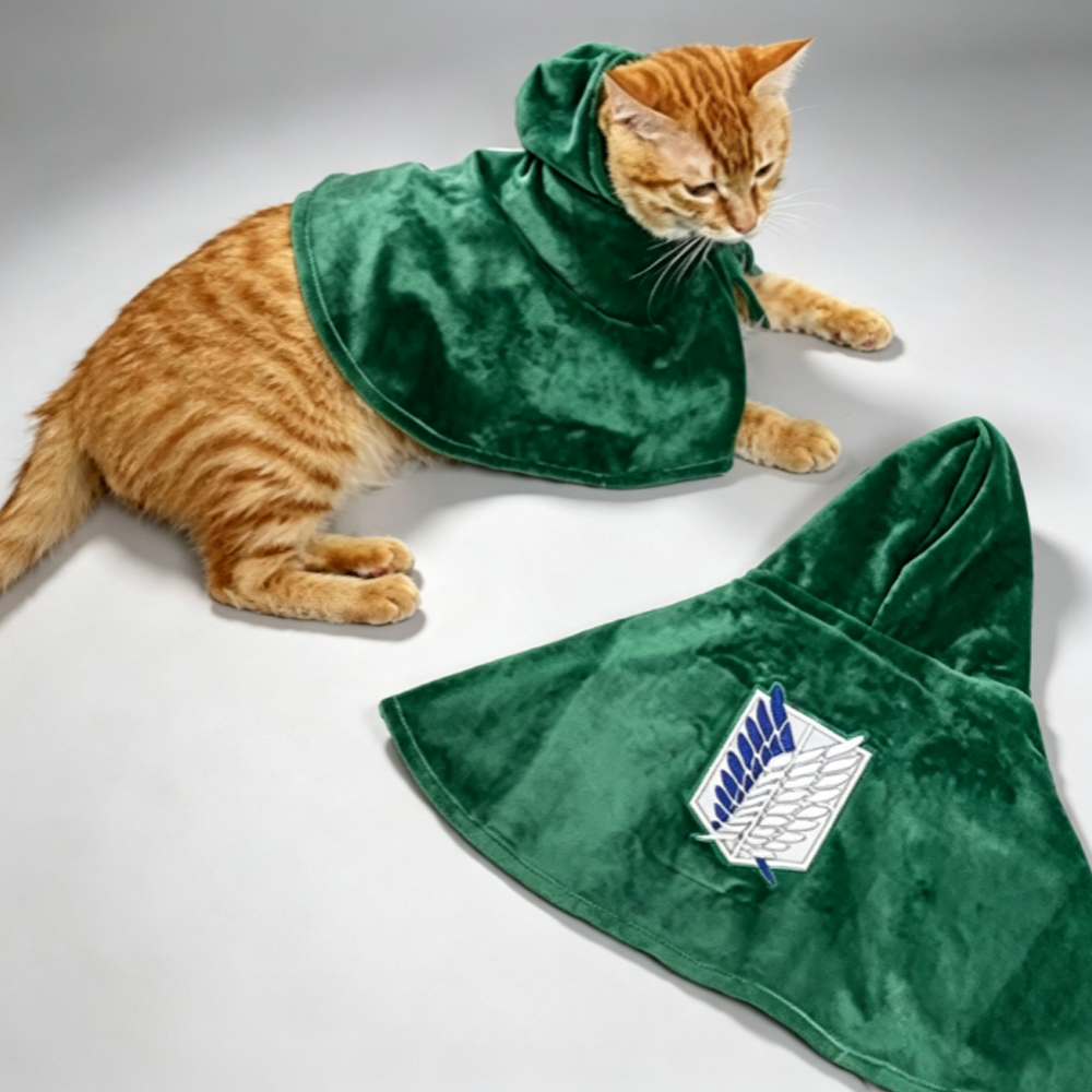 Attack Titan Cloak - 더블 윙즈 강아지 고양이 망토 애니메이션