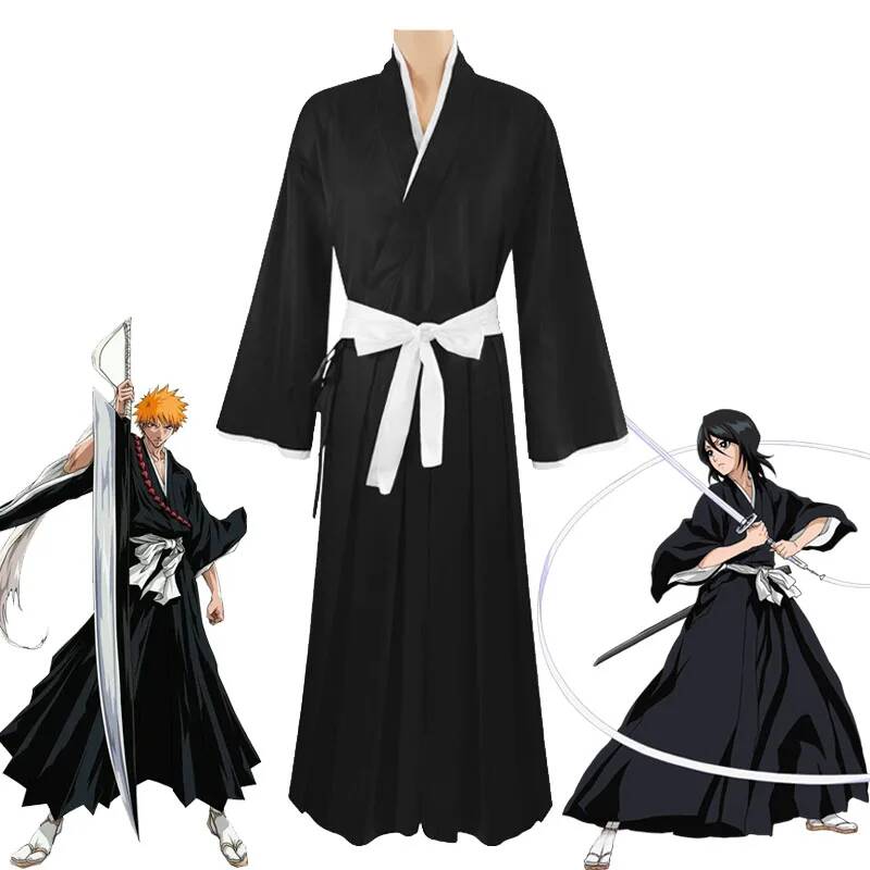 Anime Cosplay Kimono - 2026년 애니메이션 코스프레 쿠로사키 루키아 이치고