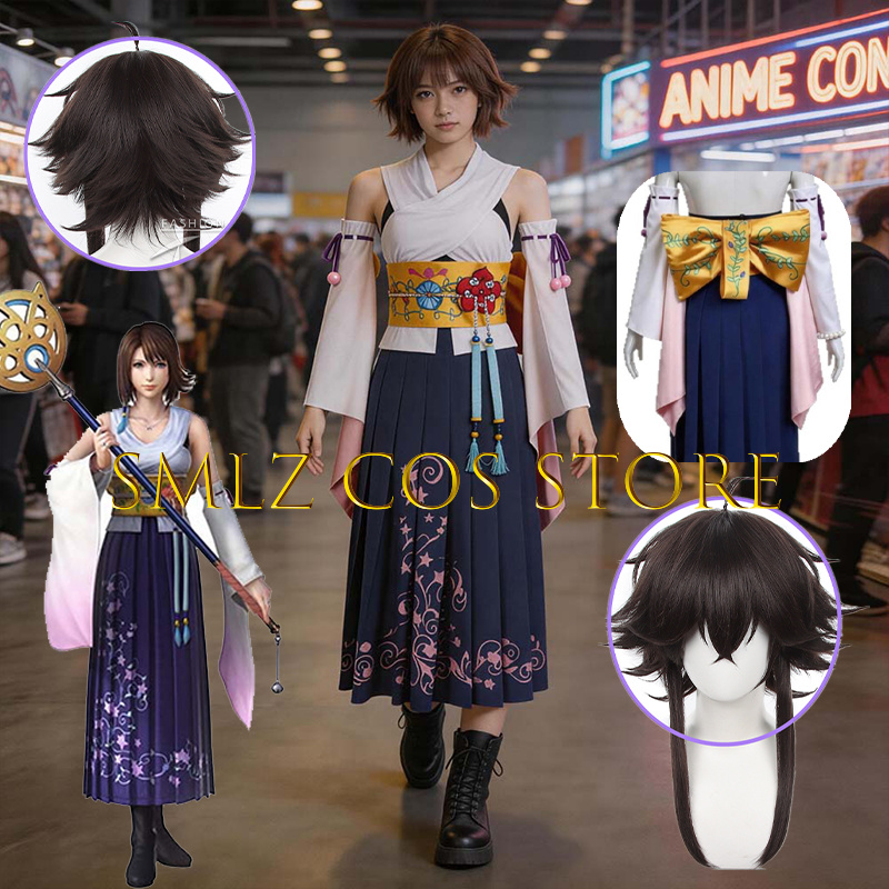 Anime Cosplay Costumes Female - Smlz FFX 유나 코스프레 애니메이션 FF10