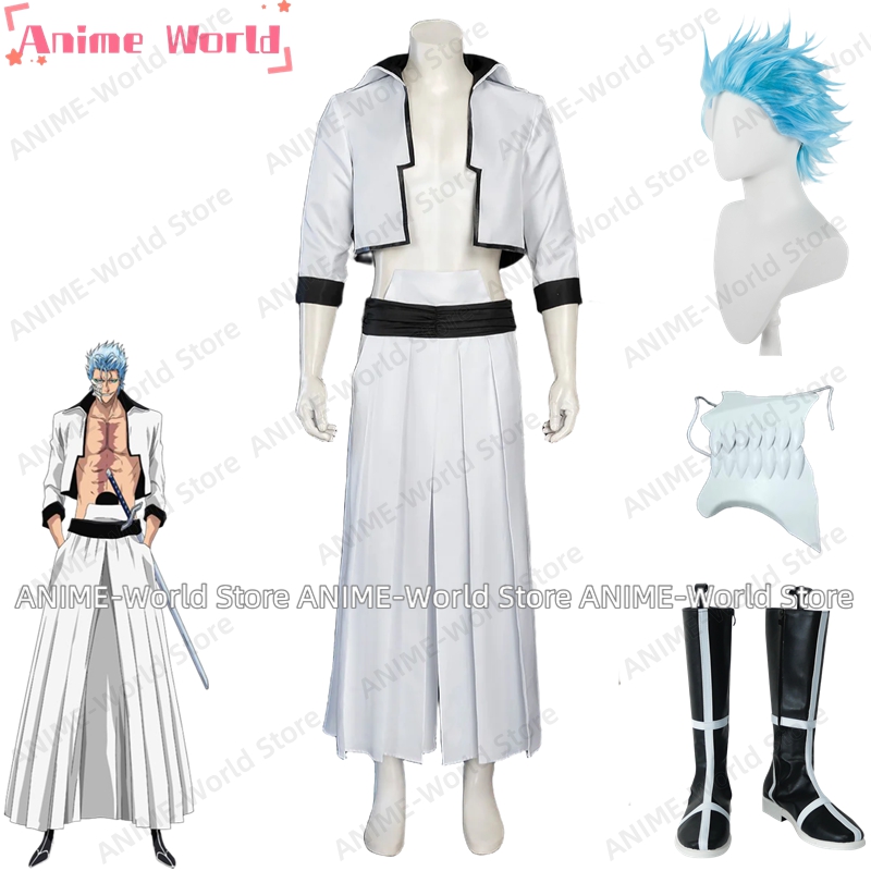 Anime Cosplay With Mask - 《맞춤형 사이즈》애니메이션 Grimmjow Jaegerjaquez 코스프레 의상