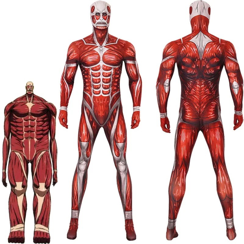 Attack Titan Cloak - Colossal Titan 코스프레 의상 공격 애니메이션
