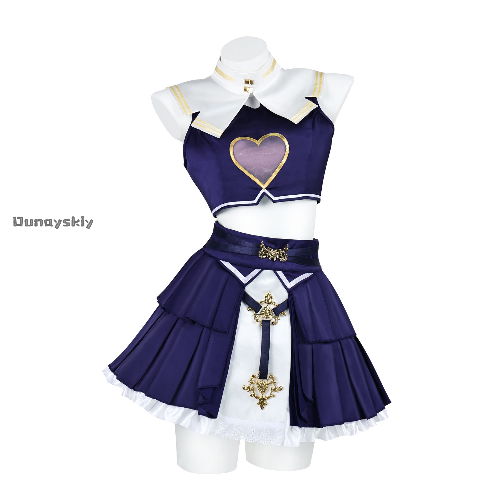 호슈 마린 코스프레 의상, 코발트 블루 하트 컷아웃 디 - Anime Marin Cosplay 리뷰 및 가격