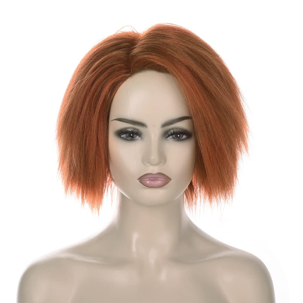 짧은 오렌지 브라운 야키 가발 애니메이션 코스프레용 남 - Anime Cosplay Orange Hair 리뷰 및 가격