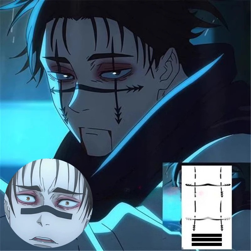 Choso 문신 스티커 애니메이션 Jujutsu Kai - Anime Cosplay Jujutsu Kaisen 리뷰 및 가격