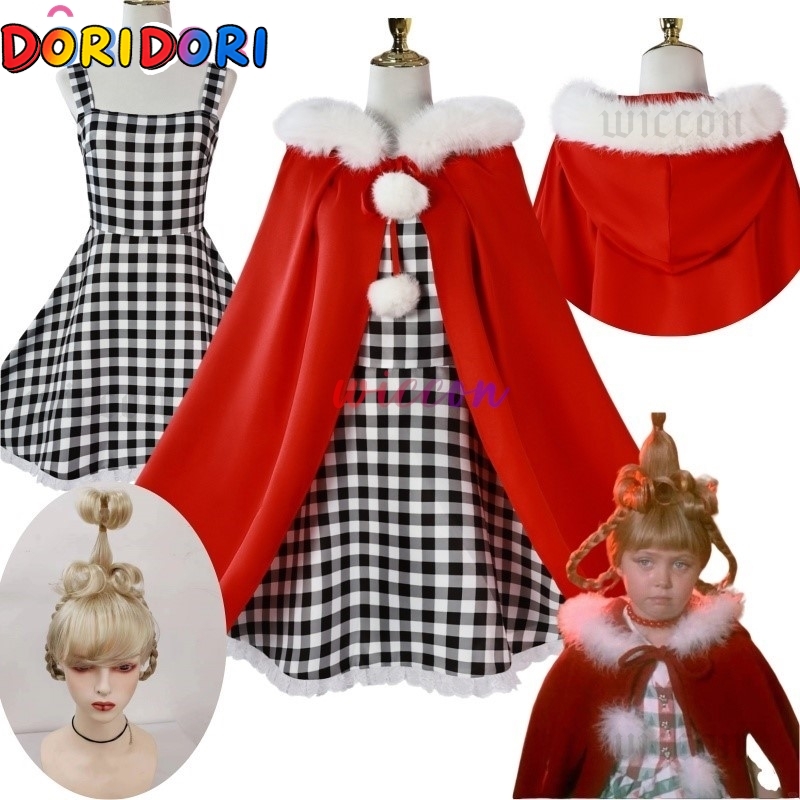 애니메이션 신디 루 코스프레 의상 격자 무늬 드레스 레 - Kids Cosplay Anime 리뷰 및 가격